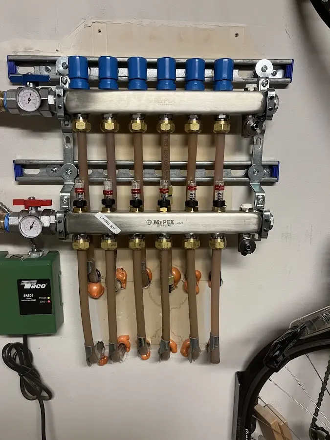 Plumber performing Gas Leak Detection at a residential property in Rainsville